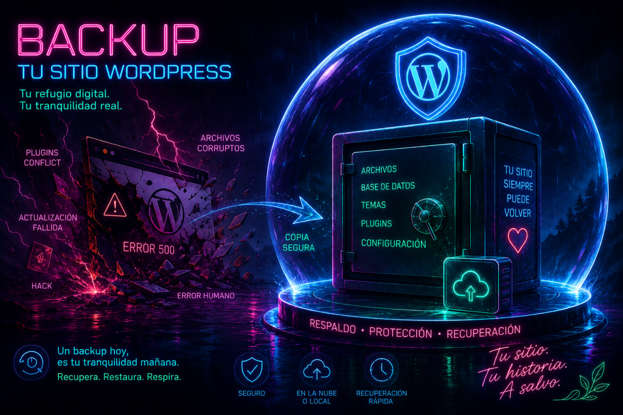 Guía de respaldos para sitios WordPress